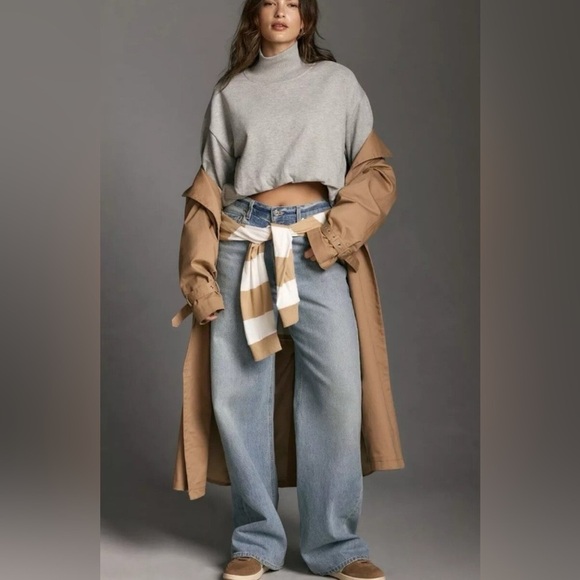 Pilcro Anthropologie Jumper Cropped Turtleneck Sweater - Picture 3 of 12